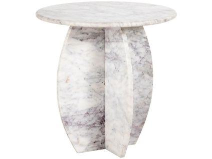 Mramorový odkládací stolek Holmes 50 cm