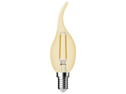 Žlutá stmívatelná LED žárovka Classic Deco Standard E14 4,2W II.