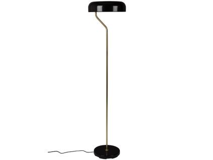 Černá stojací lampa DUTCHBONE Eclipse 130 cm