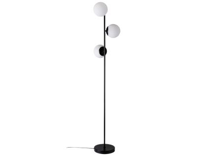 Opálově bílá skleněná stojací lampa Lilly 150 cm
