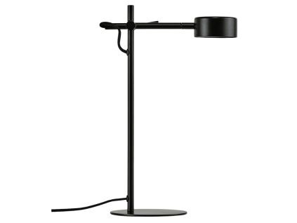 Černá kovová stolní LED lampa Clyde