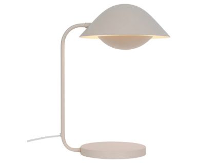 Béžová kovová stolní lampa Freya