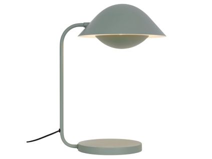 Zelená kovová stolní lampa Freya