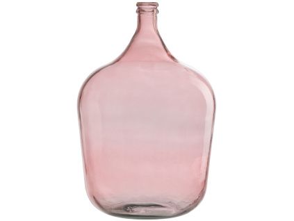 Růžová skleněná váza J-Line Sadona 55 cm