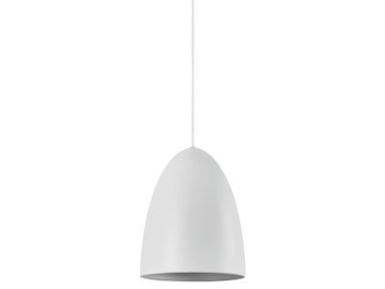 Bílé kovové závěsné světlo Nexus 20 cm