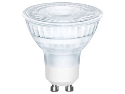 Transparentní stmívatelná LED žárovka GU10 6,2W