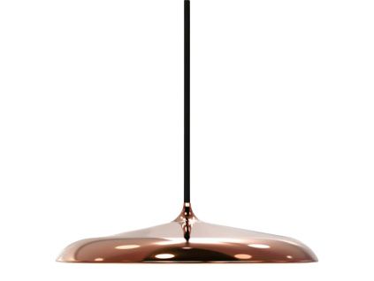 Měděné kovové závěsné LED světlo Artist 25 cm