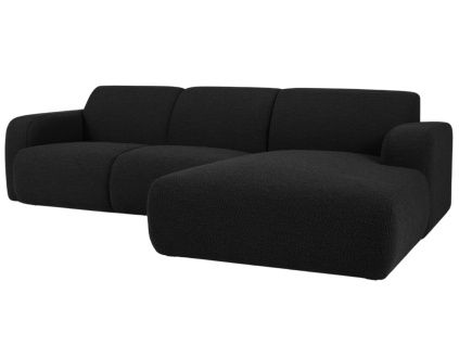 Bouclé rohová pohovka Lola 250 cm, pravá