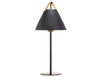 Černá kovová stolní lampa Strap