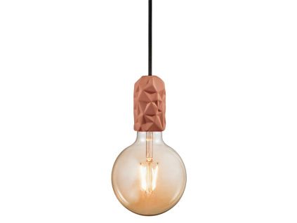 Oranžové porcelánové závěsné světlo Hang
