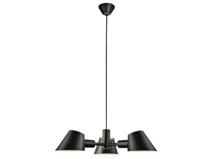 Černé kovové závěsné světlo Stay 60 cm