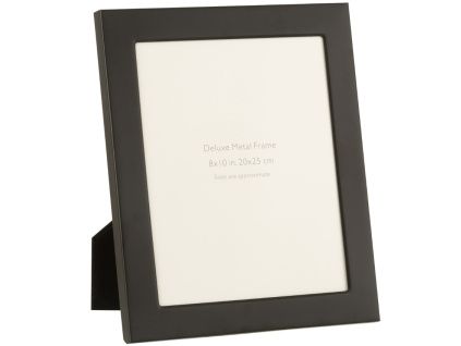 Černý kovový fotorámeček J-Line Sabon 28,5 x 25,5 cm