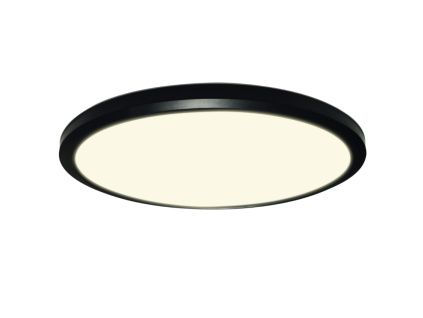 Černé plastové stropní světlo Halo Design Ultra 30 cm
