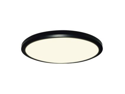 Černé plastové stropní světlo Halo Design Ultra 24 cm