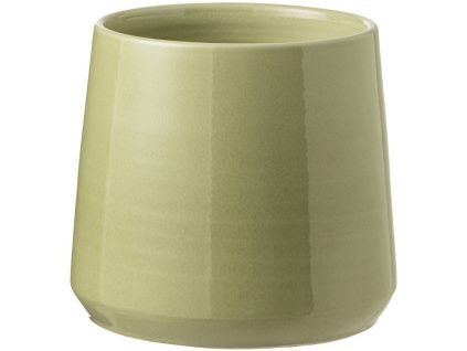Zelený keramický květináč J-line Valen 23 cm