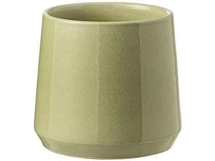 Zelený keramický květináč J-line Valen 17 cm