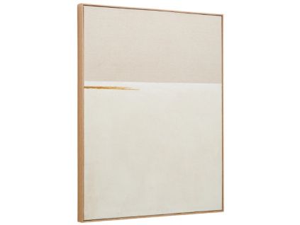 Béžový abstraktní obraz Kave Home Salin II. 100 x 80 cm