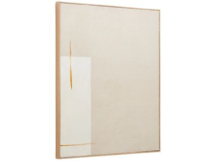 Béžový abstraktní obraz Kave Home Salin 100 x 80 cm