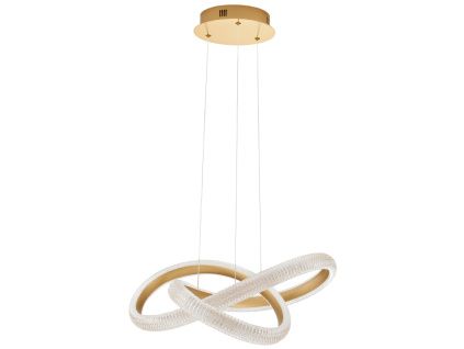 Zlaté závěsné LED světlo Nova Luce Medora 52,5 cm