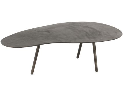 Černý kovový konferenční stolek J-line Ashara 119 x 71,5 cm