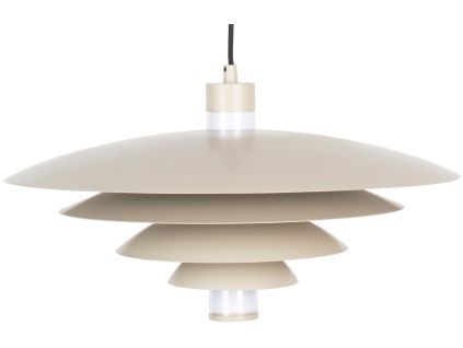 Béžové kovové závěsné světlo ZUIVER COLE 55 cm