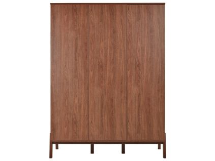 Hnědá šatní skříň Quax Ashi 196 x 144 cm