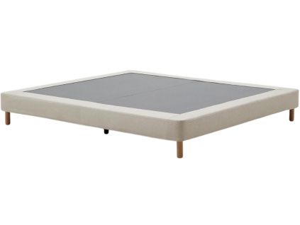 Béžová čalouněná dvoulůžková postel Kave Home Ofelia 150 x 190 cm