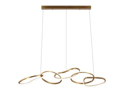 Kovové závěsné LED světlo Flyn 125 cm
