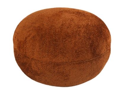 Hnědý čalouněný puf Richmond Jace 65 cm