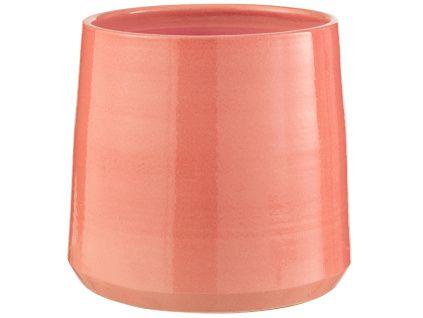 Růžový keramický květináč J-line Asol 28 cm