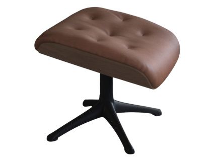 Hnědá kožená podnožka FLEXLUX VOLDEN 53 x 44 cm