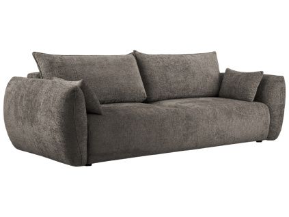 Šedá čalouněná třímístná rozkládací pohovka Cosmopolitan Design Matera 240 cm