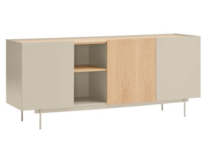 Béžová dubová komoda Teulat Otto 180 x 49 cm