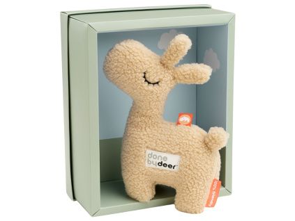 Dárkový box s béžovou plyšovou lamou Done by Deer Lalee 17,5 cm