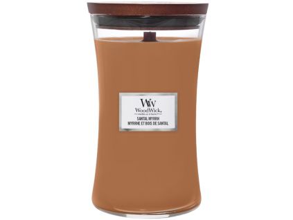 Velká vonná svíčka WoodWick, Santal Myrrh