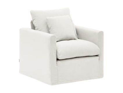 Krémově bílé čalouněné křeslo Kave Home Nora 92 cm
