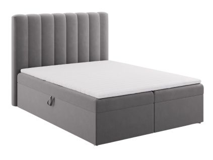 Sametová boxspring postel Kelp 160 x 200 cm
