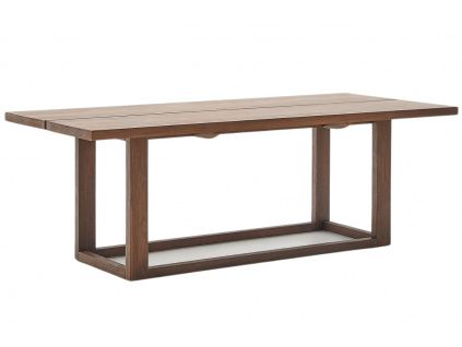 Hnědý teakový jídelní stůl Kave Home Sashi 220 x 100 cm