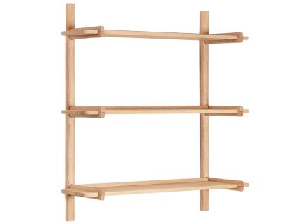 Dubová modulární police Kave Home Sitra 98 x 90 cm