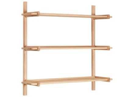 Dubová modulární police Kave Home Sitra 98 x 110 cm