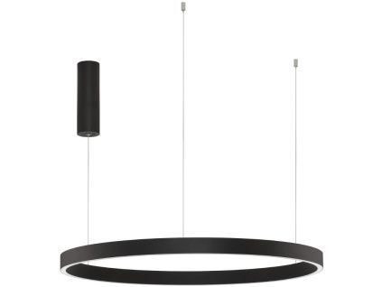 Černé závěsné LED světlo Nova Luce Elowen 80 cm