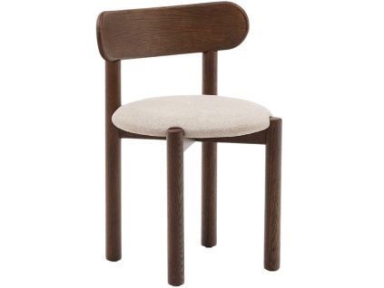 Ořechová jídelní židle Kave Home Nebai