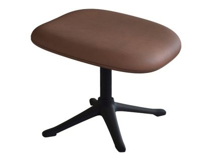 Hnědá kožená podnožka FLEXLUX STILO 50 x 45 cm