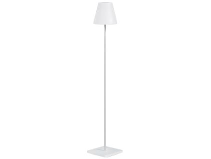 Bílá plastová solární stojací LED lampa Kave Home Amaray 120 cm