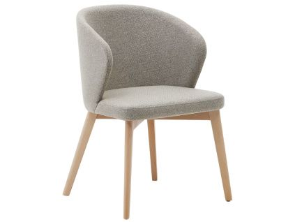 Hnědá čalouněná jídelní židle Kave Home Darice