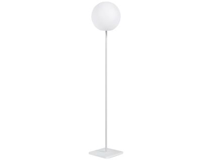 Bílá plastová solární stojací LED lampa Kave Home Dinesh 120 cm