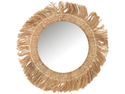 Závěsné zrcadlo z přírodních vláken J-line Bano 120 cm