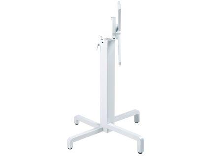Bílá hliníková stolová sklápěcí podnož Ibisco 72 cm