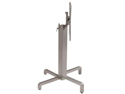 Šedohnědá hliníková stolová sklápěcí podnož Ibisco 72 cm