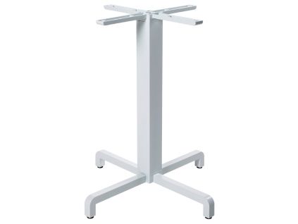 Bílá hliníková stolová podnož Fiore 72 cm